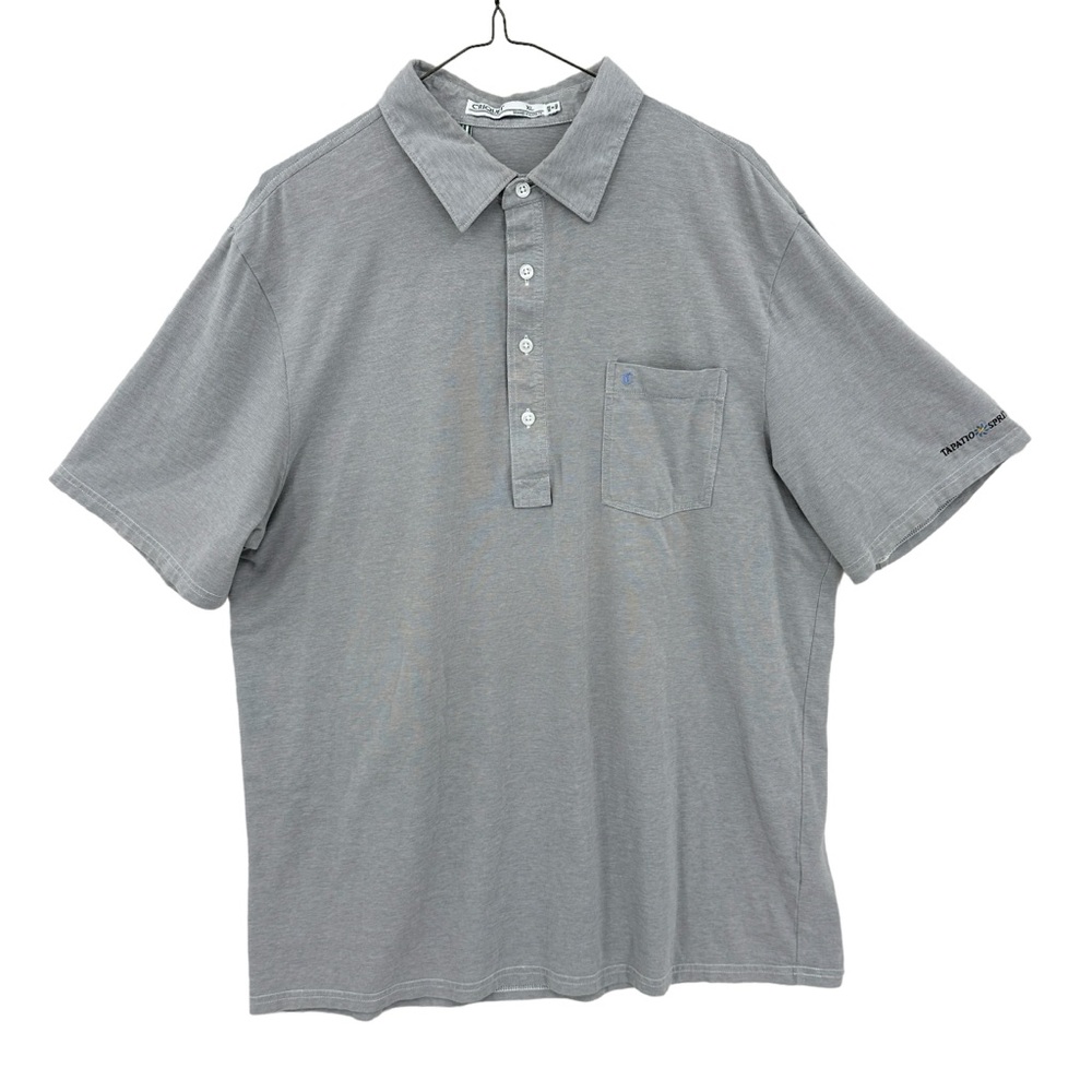 CRIQUET Polo Shirt Golf Embroidered Tapatio Springs Gray